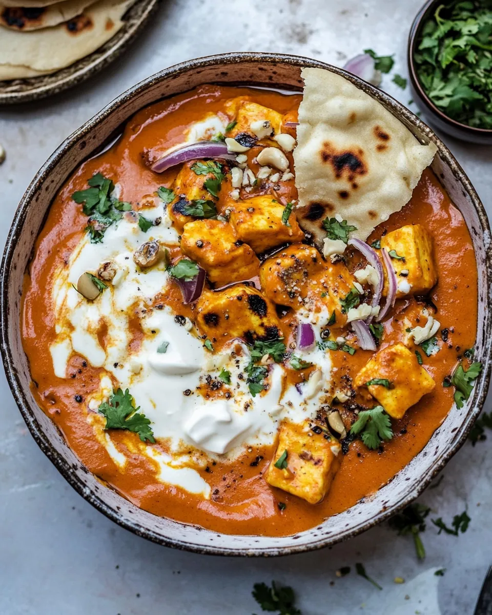 Easy Creamy Cashew Indian Butter Paneerwith Fried Paneer! recipe photo