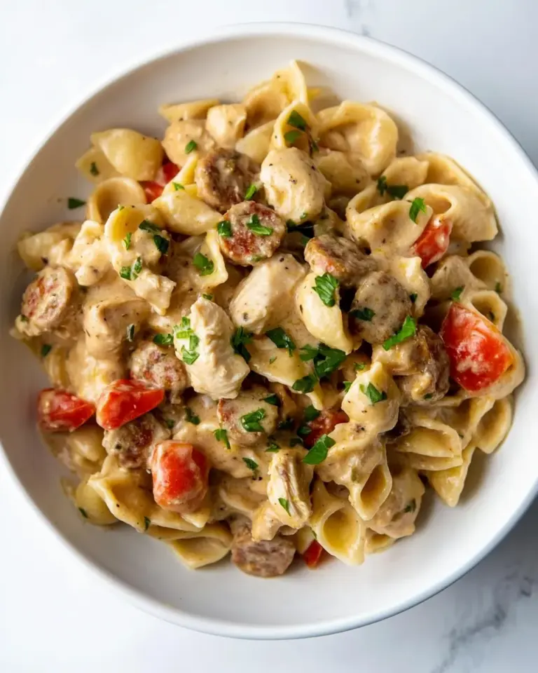 Homemade Creamy Chicken and Chorizo Pasta (no tomato) photo