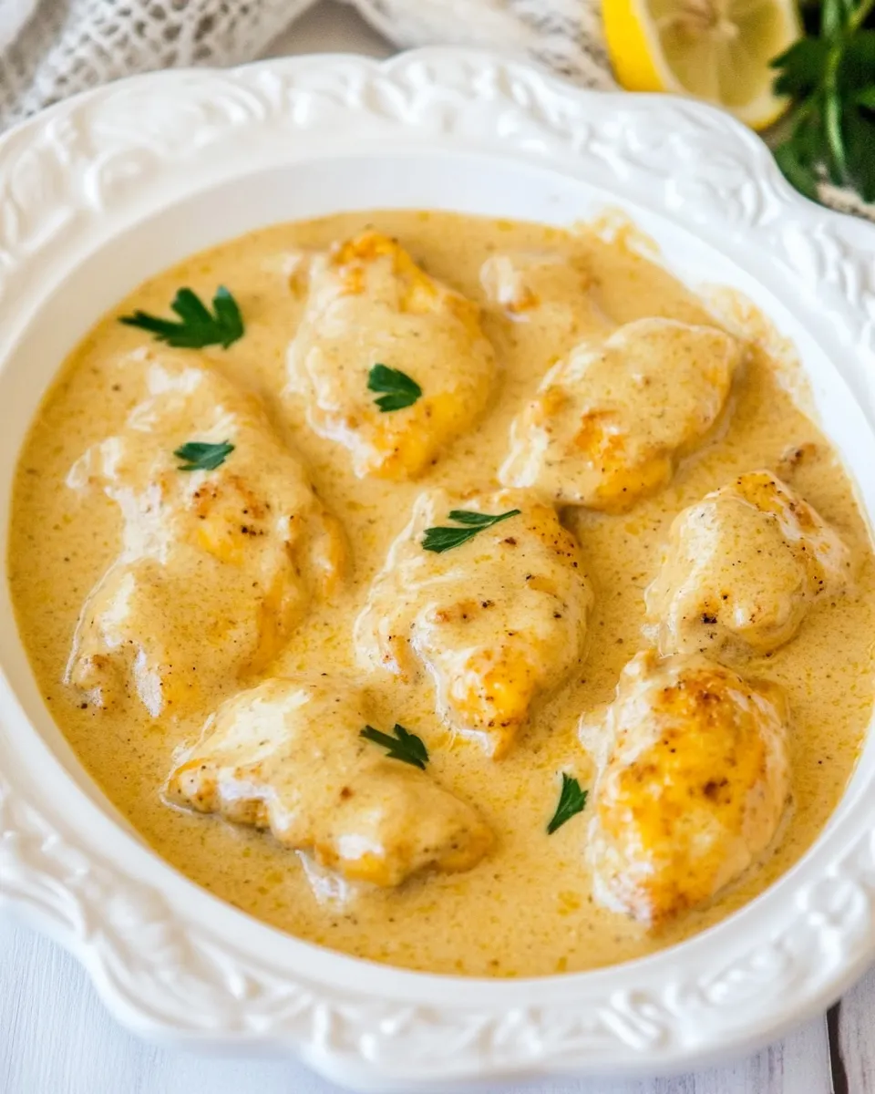Homemade Creamy Lemon Pepper Chicken photo
