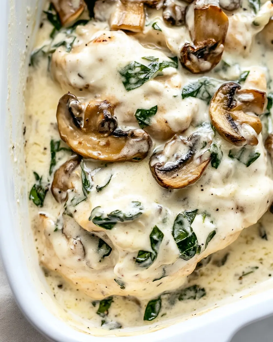 Easy Creamy Parmesan Garlic Mushroom Chicken photo