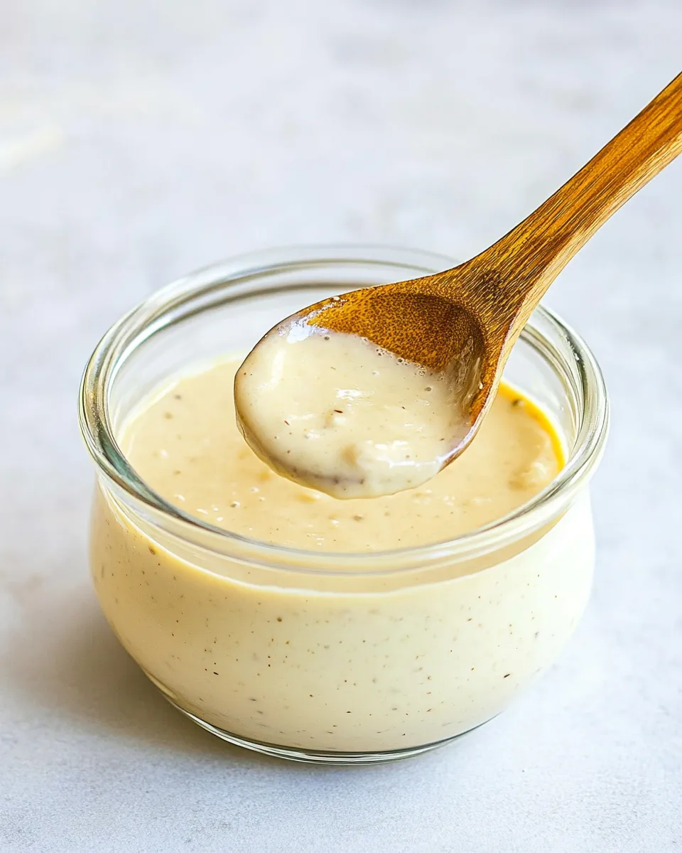 Delicious Creamy Tahini Dressing shot
