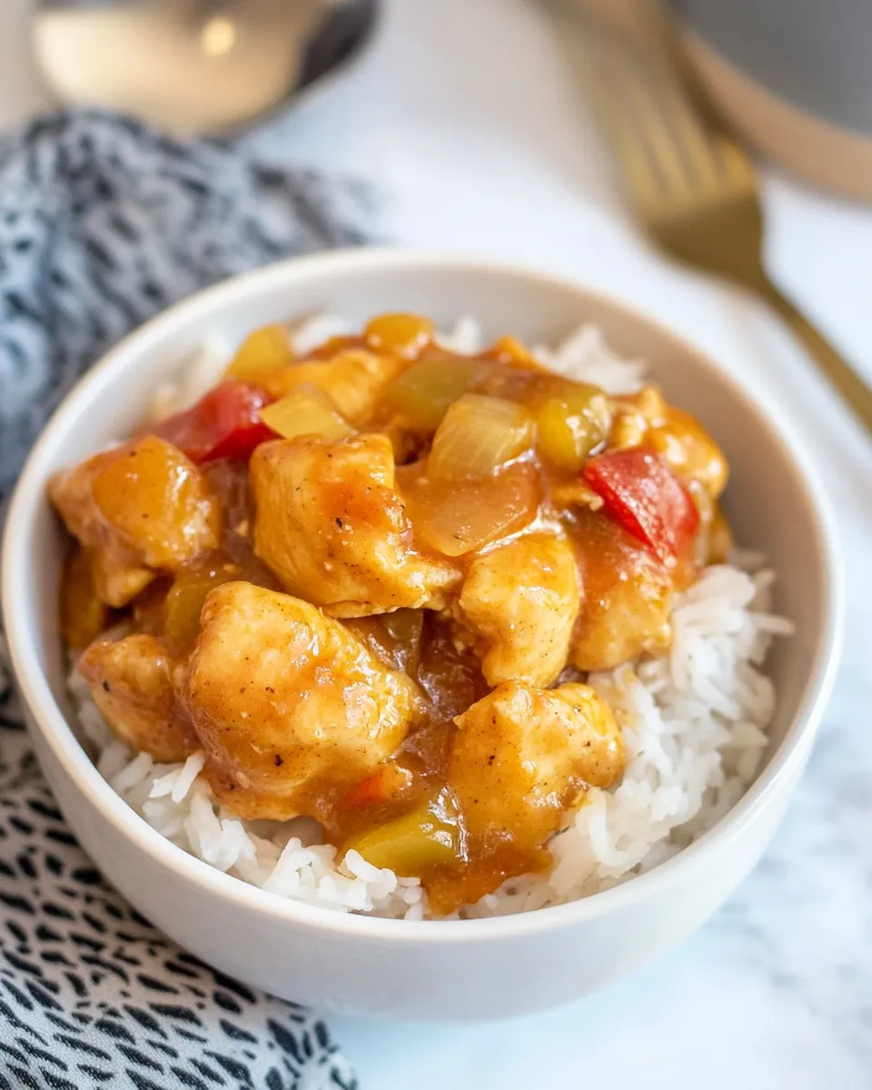 Best Crock-Pot Sweet and Sour Chicken (4 Ingredient Meal) recipe photo