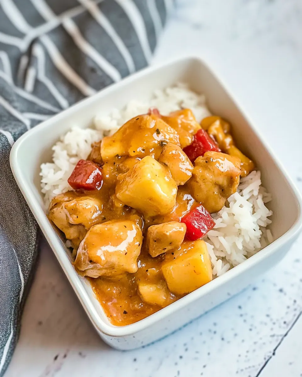 Savory Crock-Pot Sweet and Sour Chicken (4 Ingredient Meal) dish photo