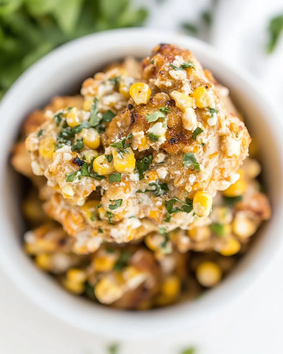 Delicious Crockpot Mexican Street Corn Chicken image