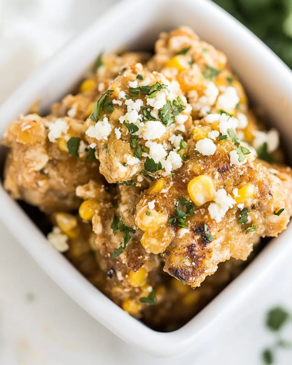 Quick Crockpot Mexican Street Corn Chicken shot