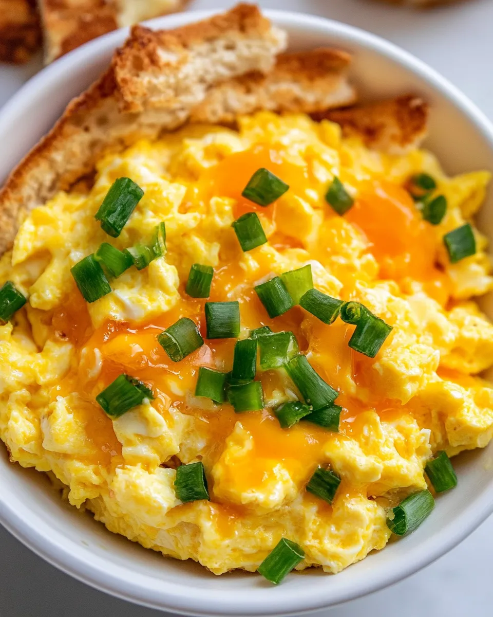 Healthy Crockpot Scrambled Eggs recipe photo