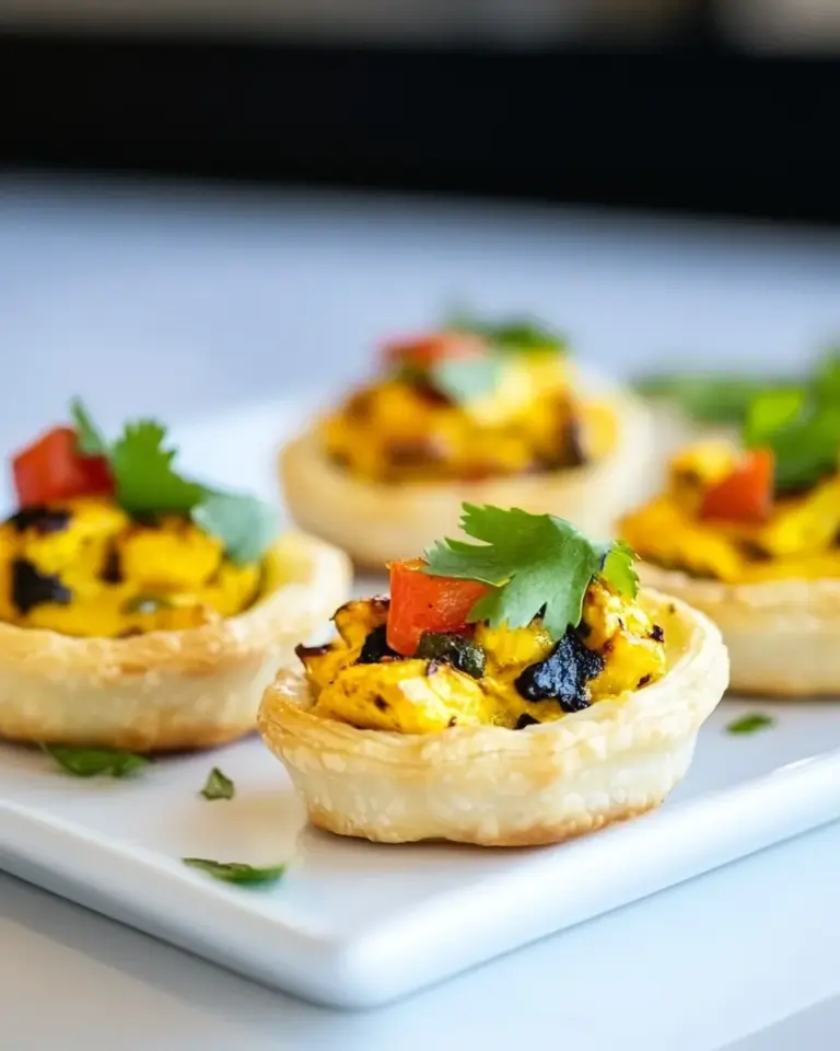 Homemade Curried Chicken Pastry Cups photo