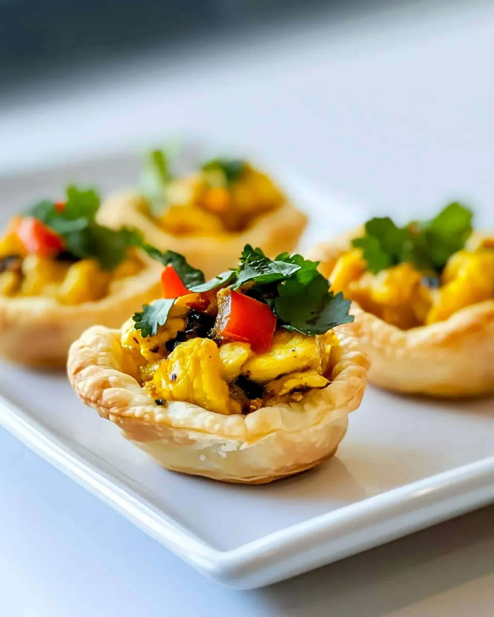 Easy Curried Chicken Pastry Cups image