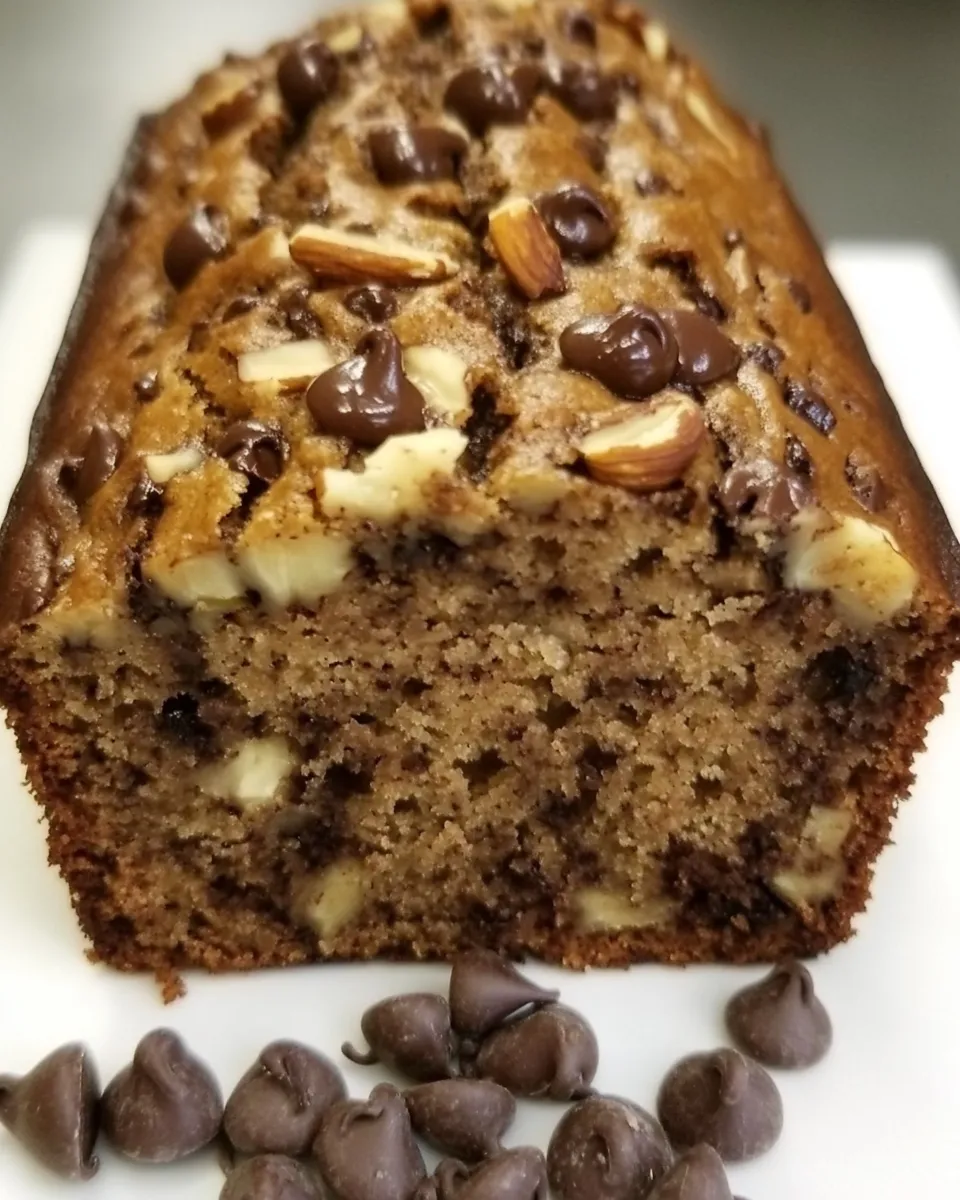Easy Dark Chocolate Chip & Walnut Banana Bread recipe photo