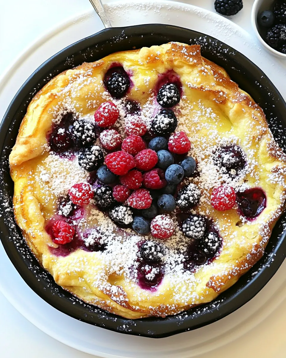 Classic Double Berry Puff Pancake image