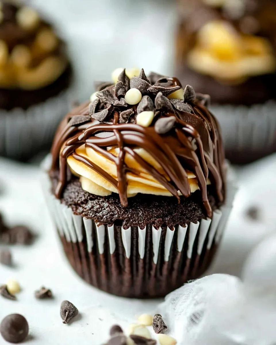 Easy Double Chocolate Cupcakes Recipe shot