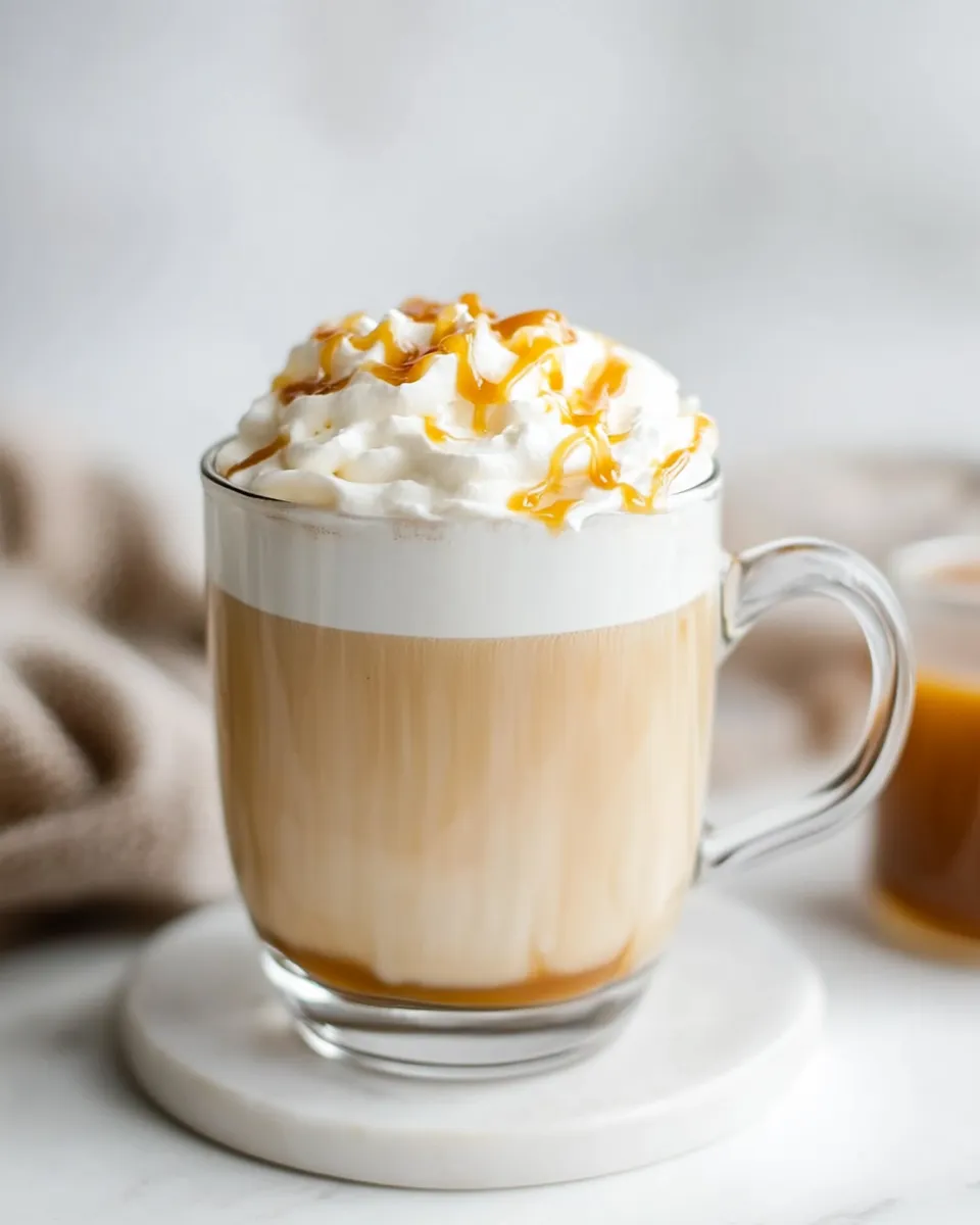 Homemade Dulce de Leche Latte photo