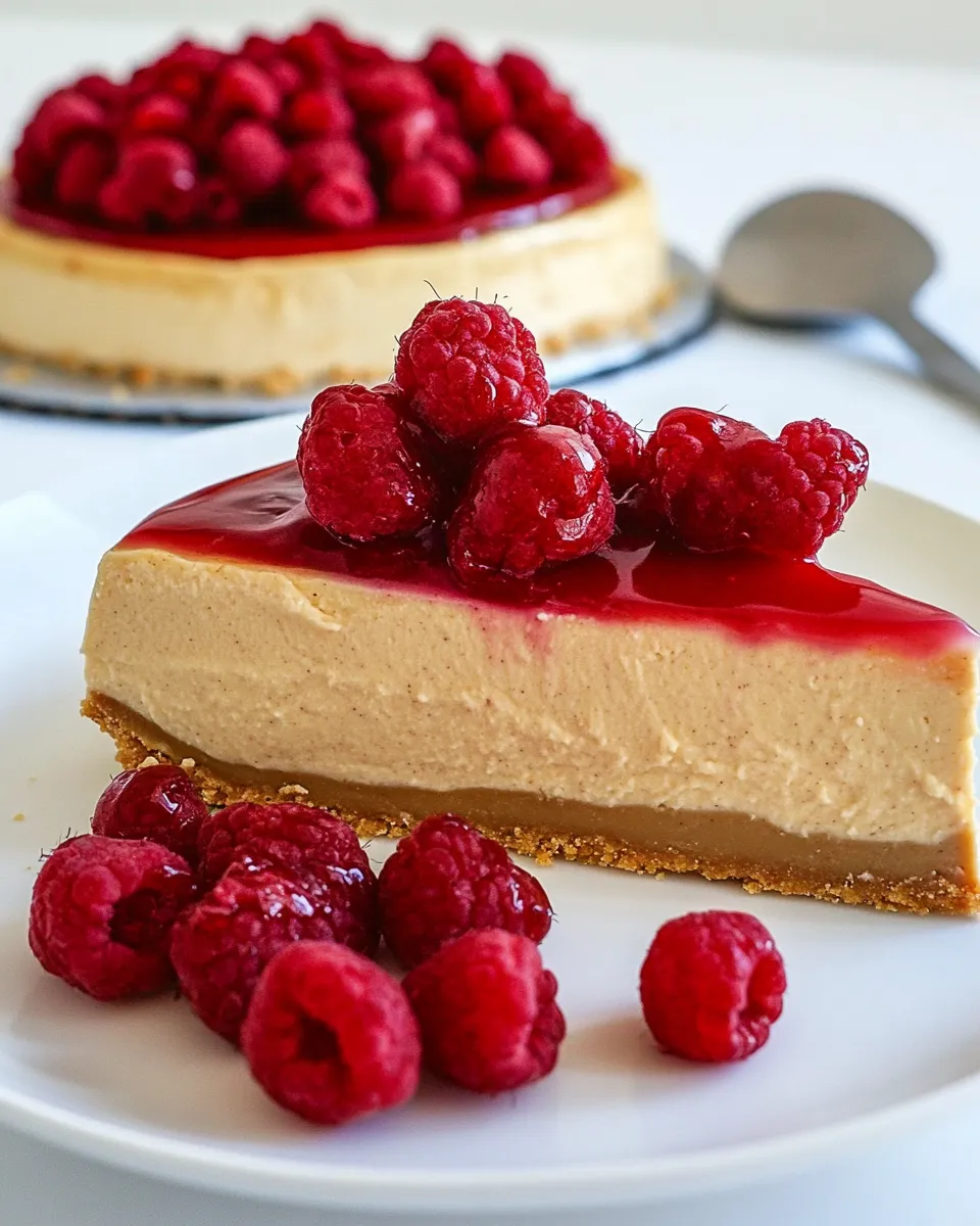 Delicious Easy Baked Vegan Cheesecake shot
