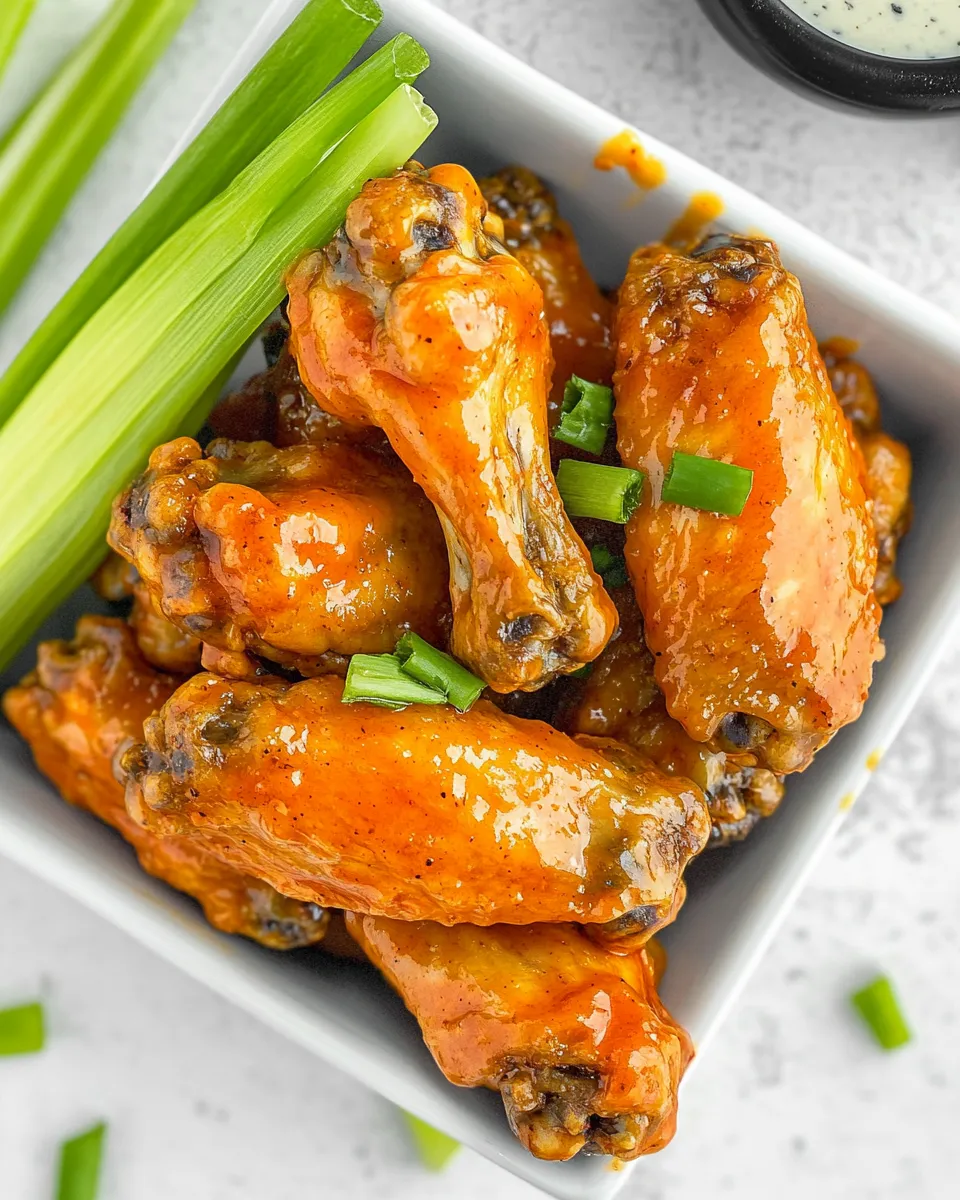 Delicious Easy Buffalo Wings Recipe shot
