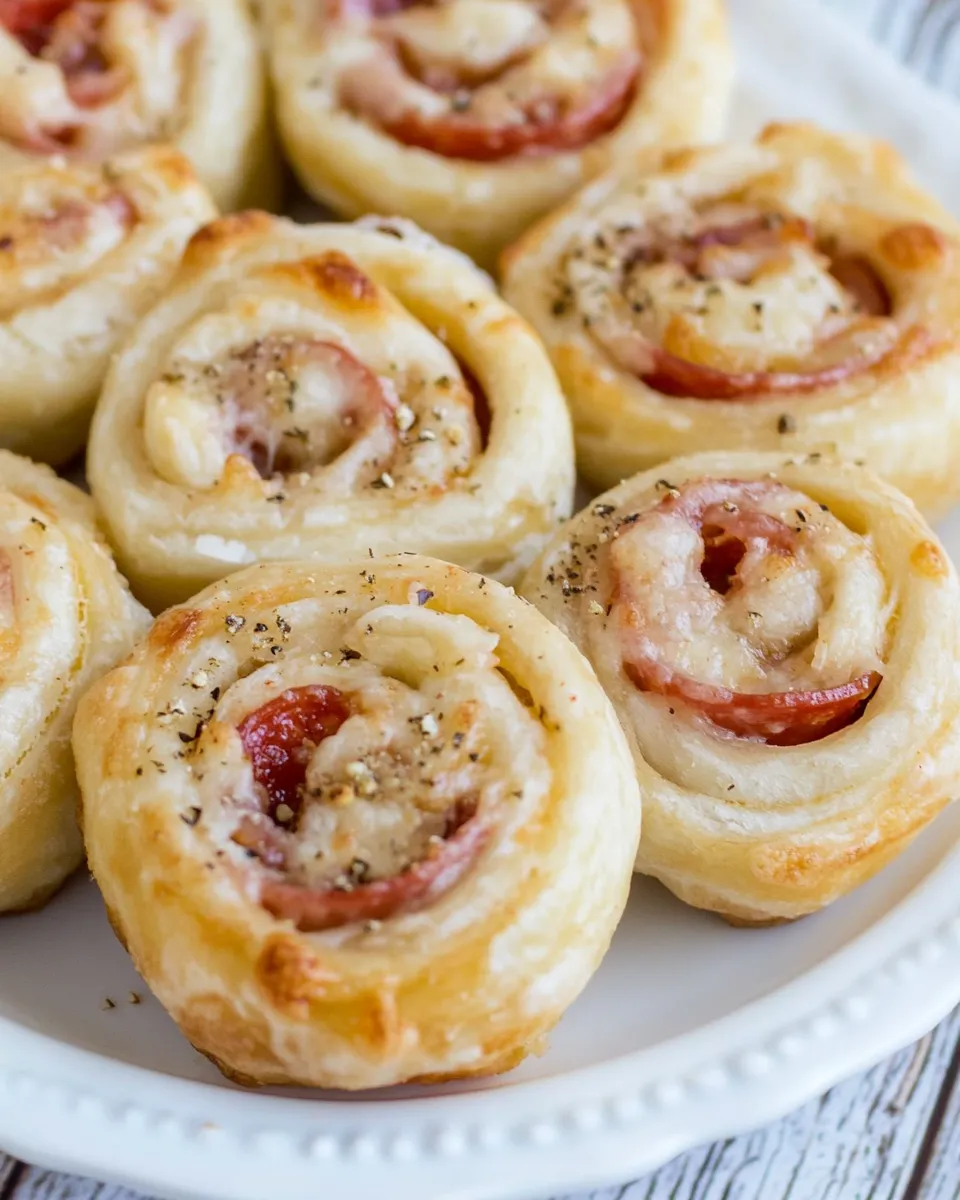Homemade Easy Cheesy Pepperoni Pinwheels photo