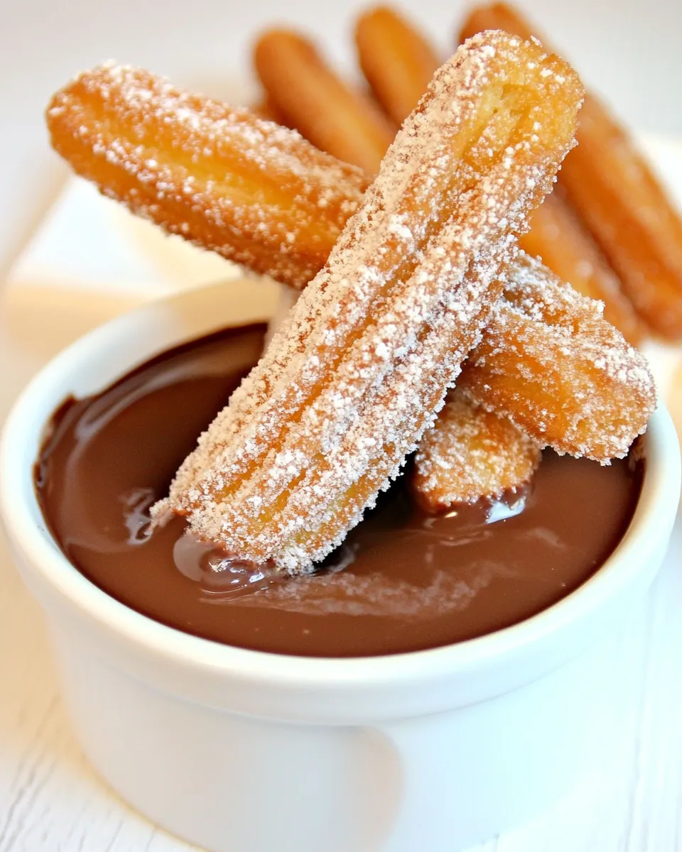 Homemade Easy Chocolate Con Churros photo