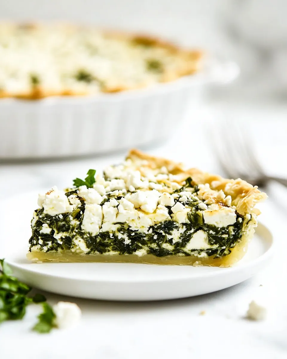 Best Easy Crustless Spinach and Feta Pie shot