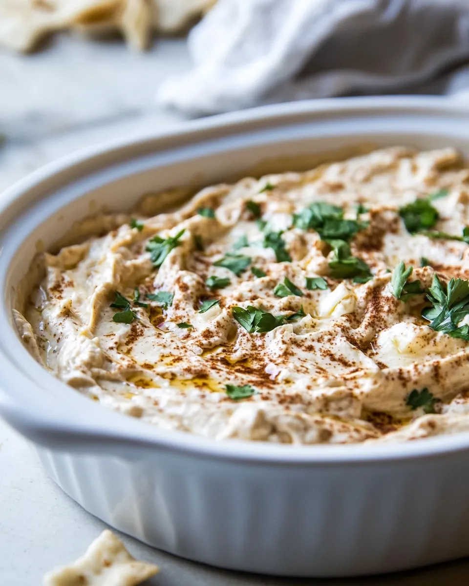 Delicious Easy Greek Yogurt-French Onion Dip food shot