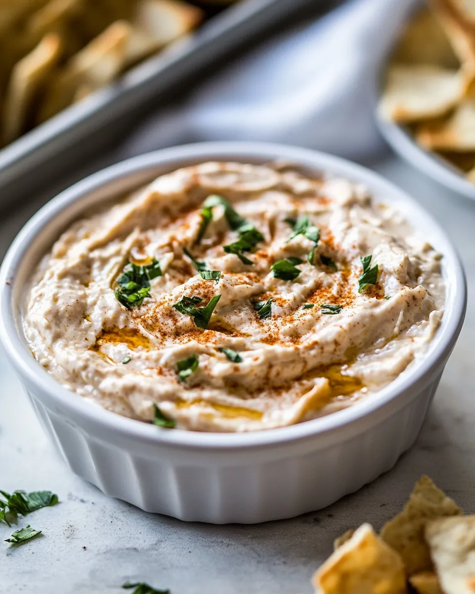 Quick Easy Greek Yogurt-French Onion Dip plate image