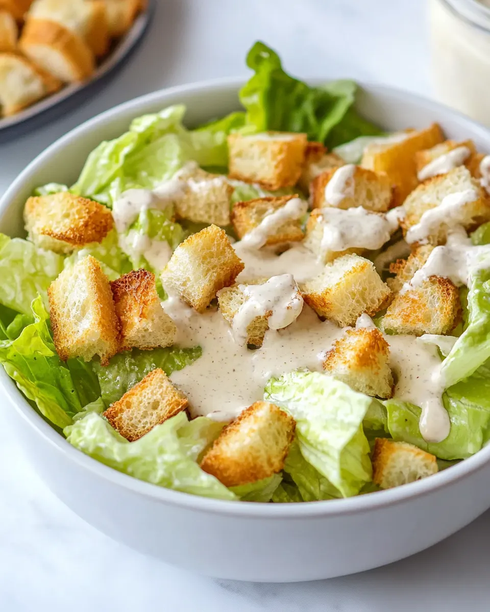 Quick Easy Homemade Caesar Dressing shot