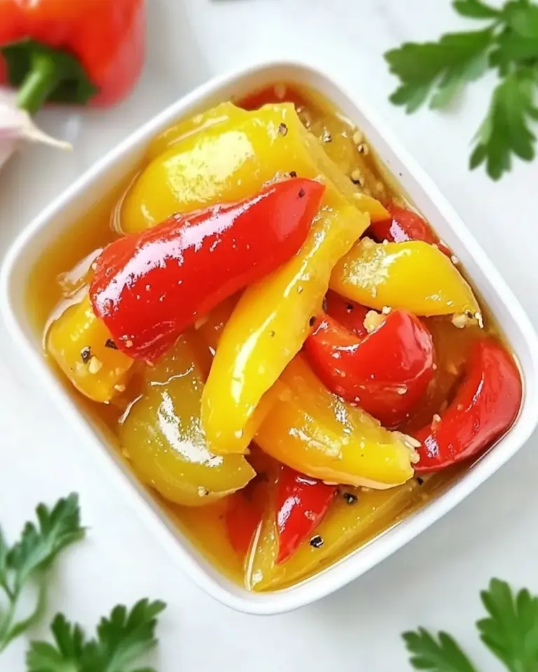 Homemade Easy Marinated Roasted Peppers Recipe photo