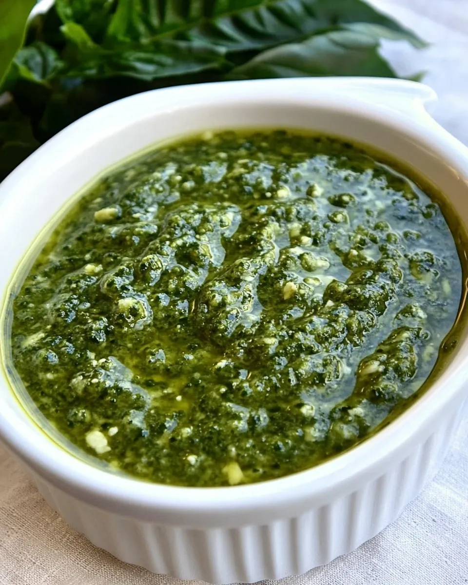 Homemade Easy Pesto Sauce photo