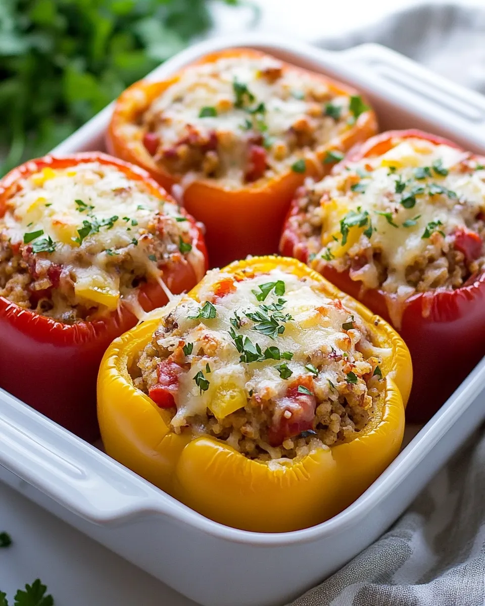 Quick Easy Stuffed Peppers Recipe recipe photo