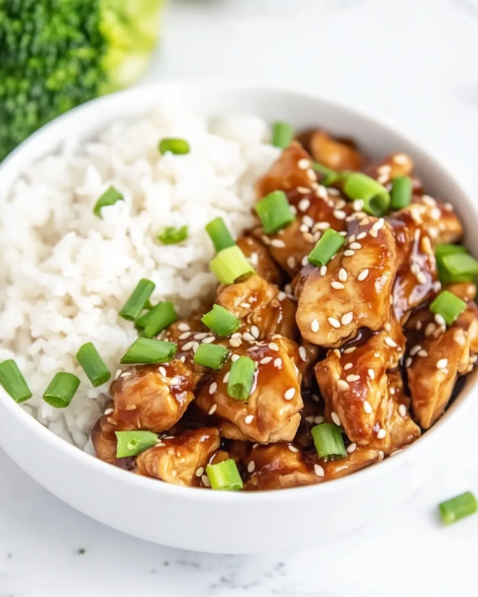 Quick Easy Teriyaki Chicken shot