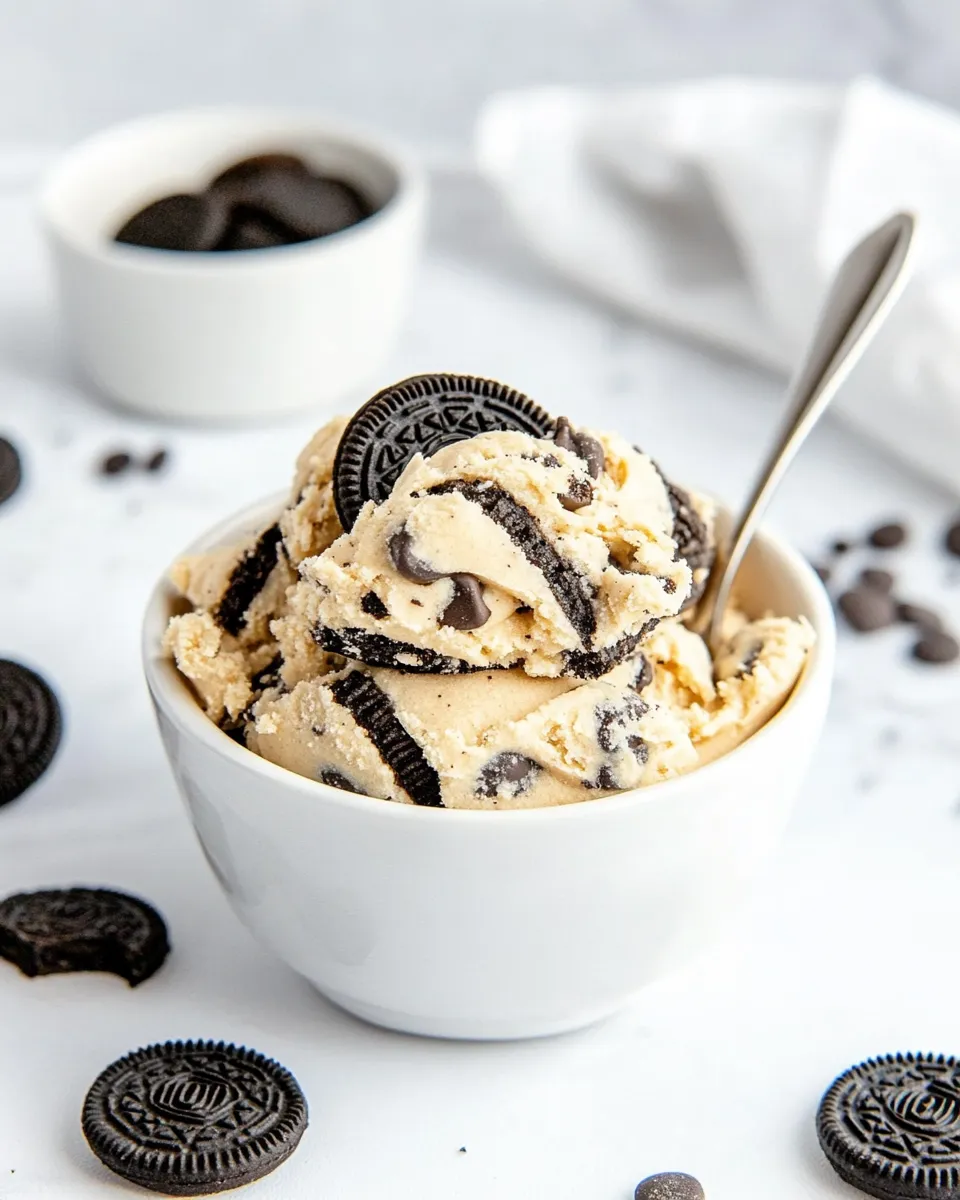 Easy Edible Oreo Cookie Dough recipe photo