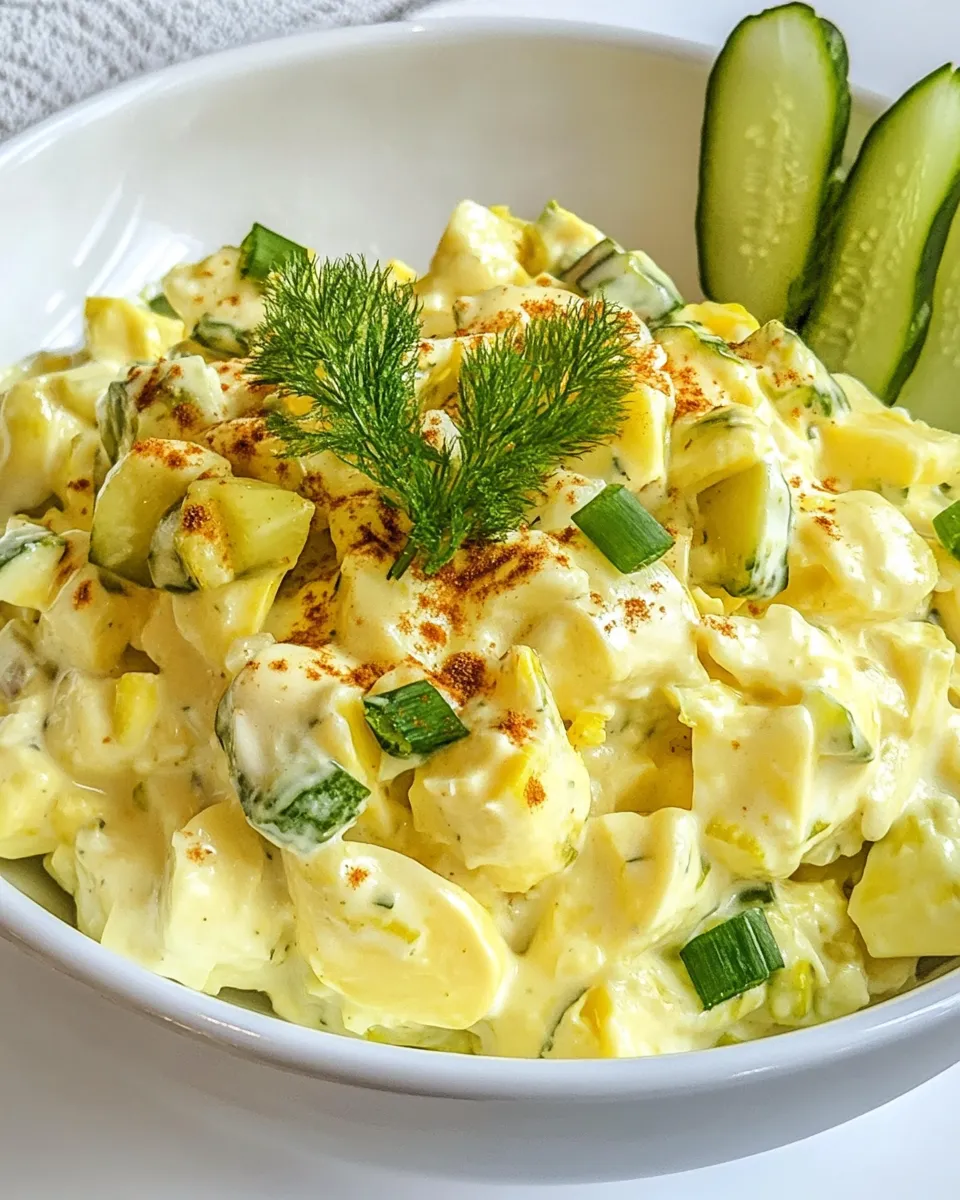 Homemade Egg Salad With Pickles photo