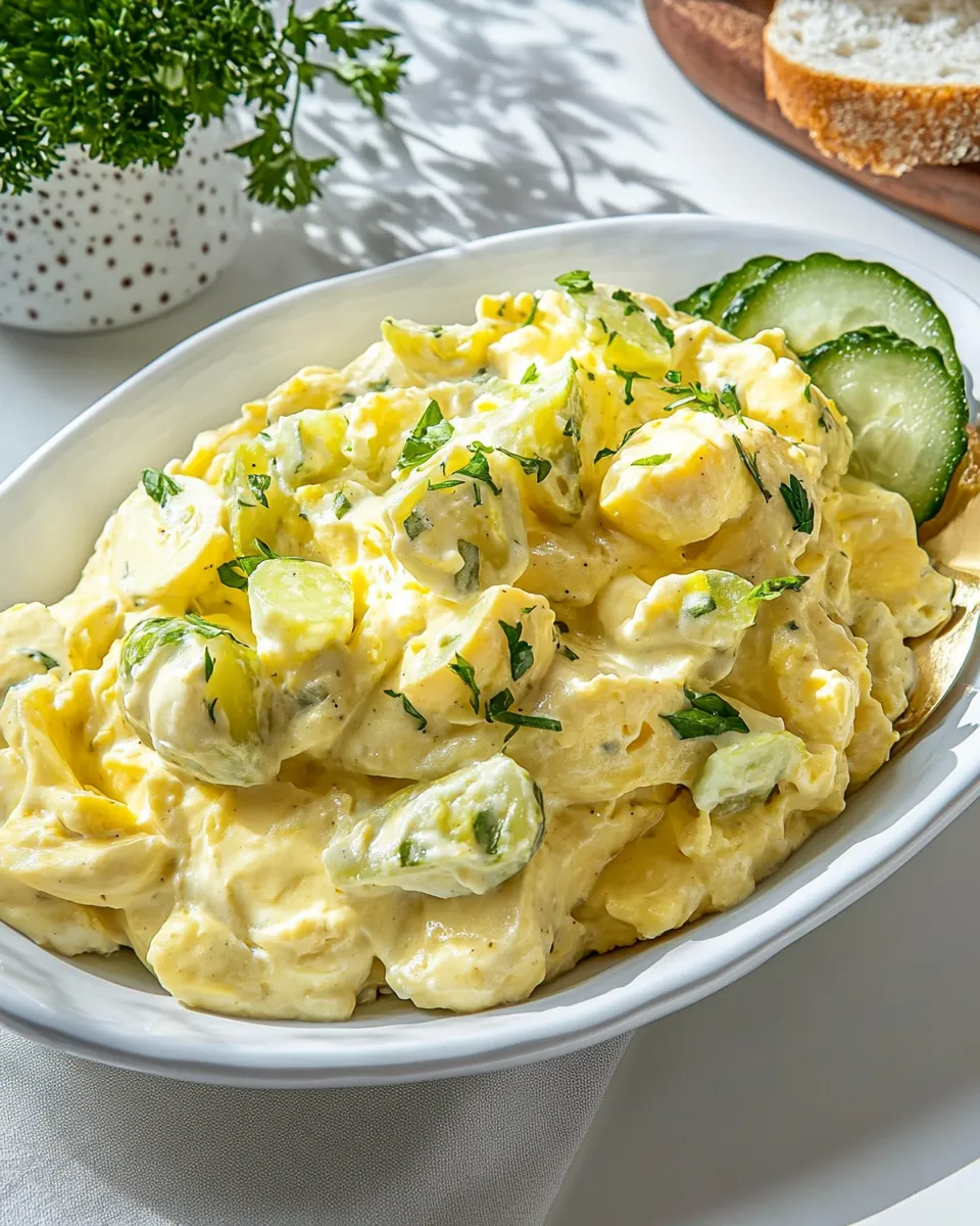Easy Egg Salad With Pickles recipe photo