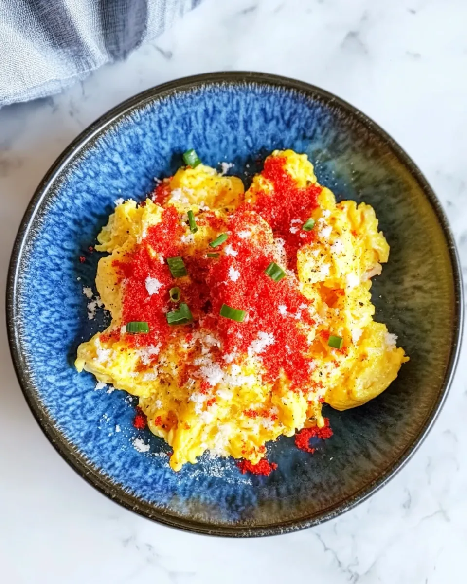 Homemade Flamin Hot Cheetos Scrambled Eggs photo