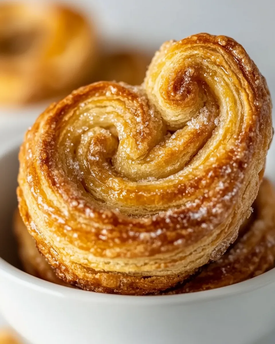 Delicious French Palmier Cookies shot