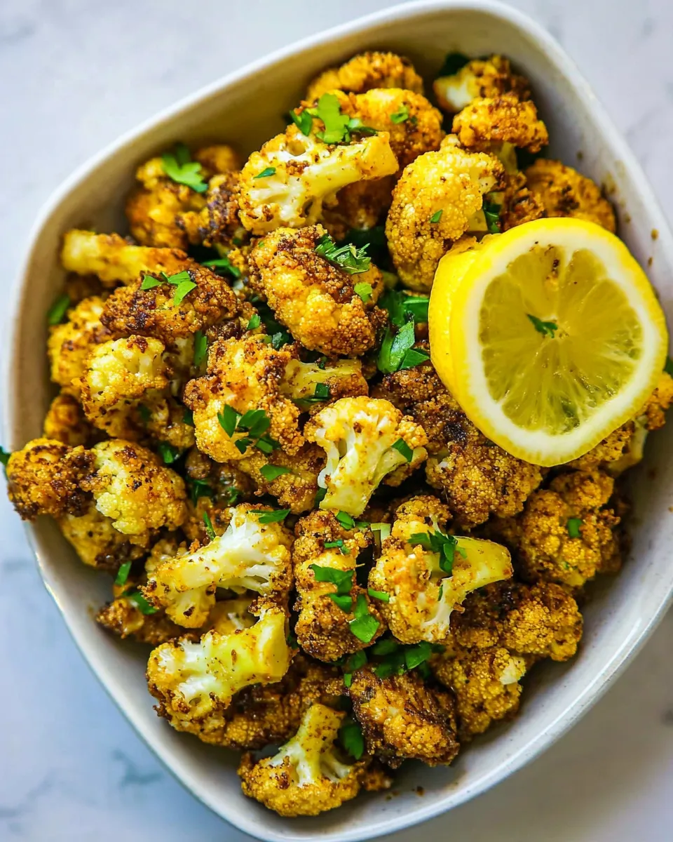 Savory Fried Cauliflower with Lemon dish photo