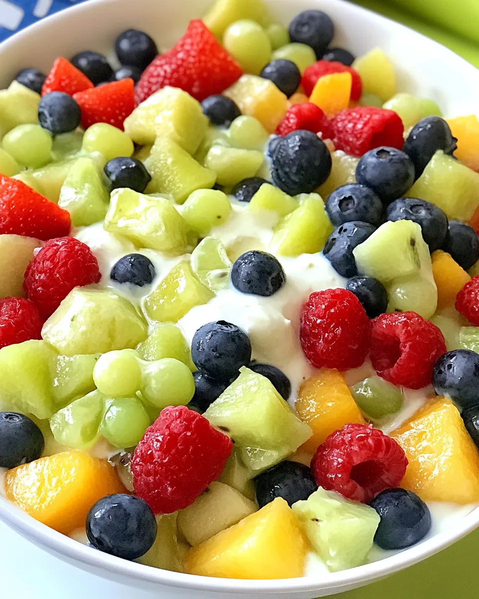 Homemade Fruit Salad with Yogurt photo