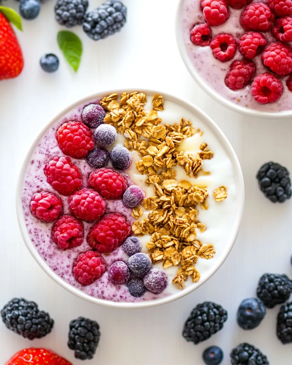 Easy Fruit and Granola Yogurt Bowls photo