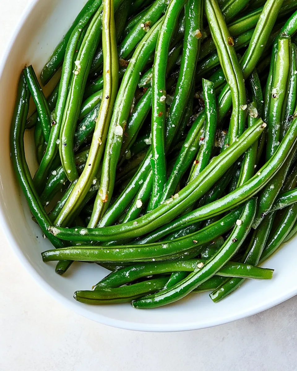 Homemade Garlic Butter String Beans photo