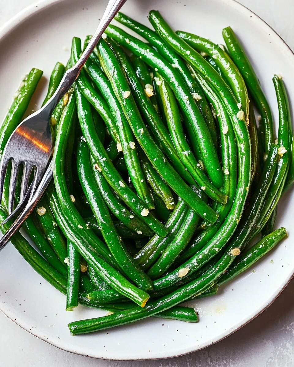 Easy Garlic Butter String Beans recipe photo