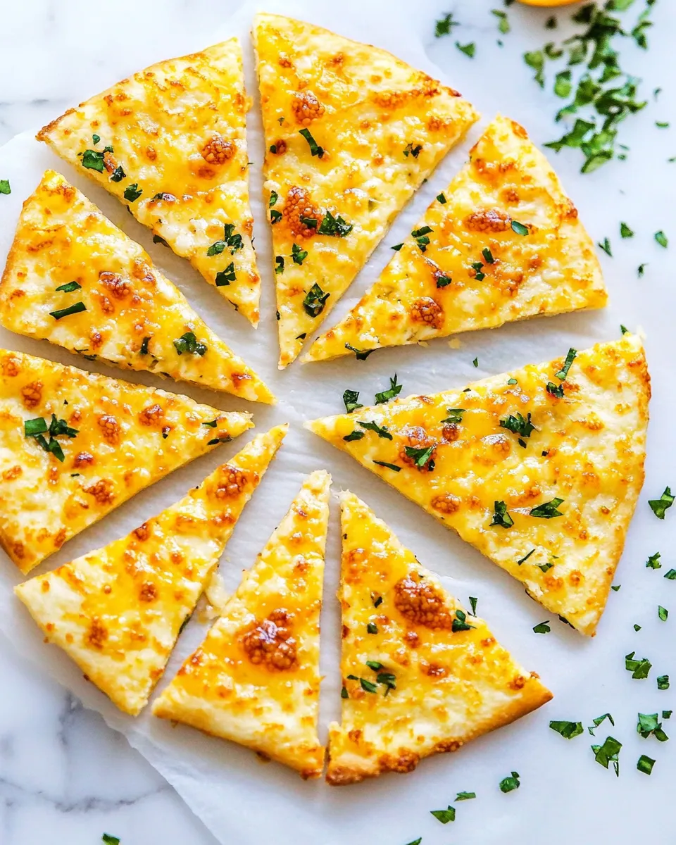 Easy Garlic Cheese Flatbread recipe photo