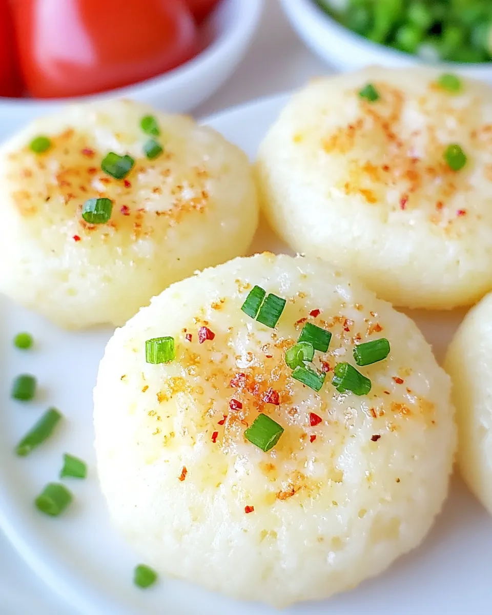 Delicious Garlic Cream Cheese Disks shot