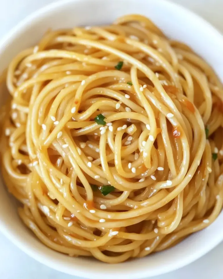 Homemade Garlic Sriracha Noodles photo