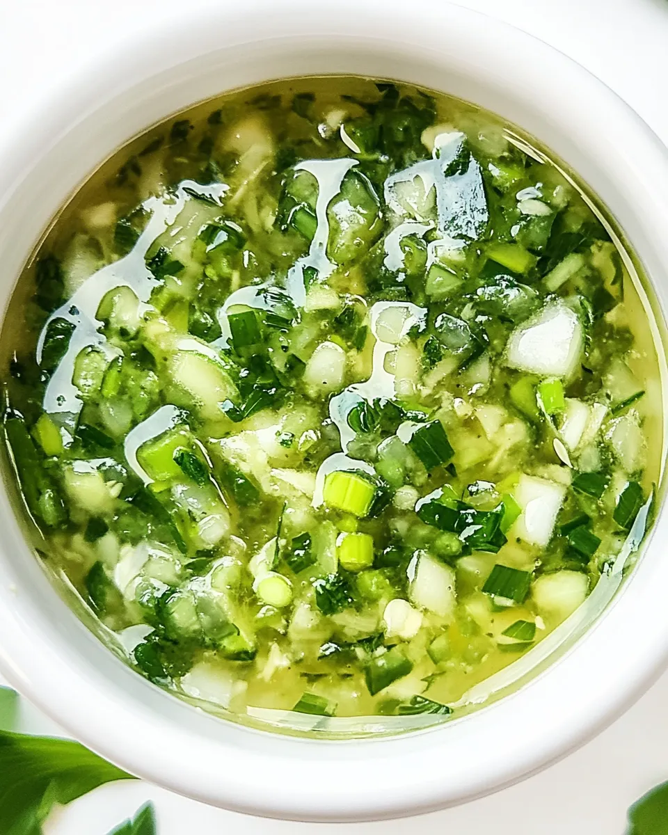 Easy Ginger-Scallion Sauce recipe photo