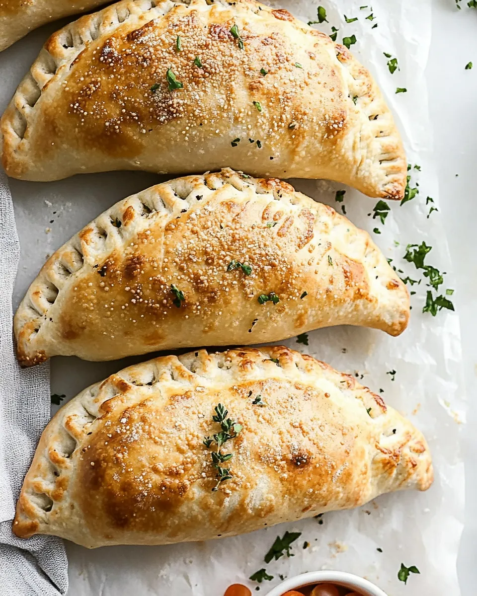Delicious Golden-Baked Homemade Calzones image