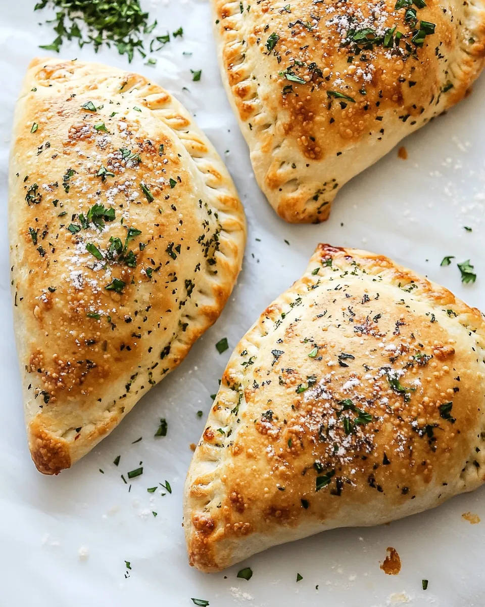 Easy Golden-Baked Homemade Calzones recipe photo