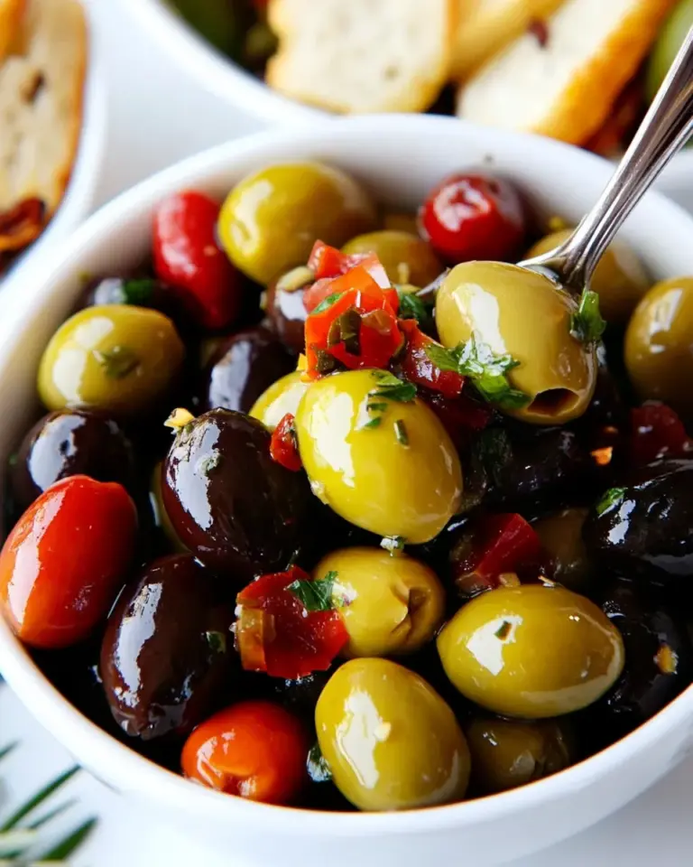 Homemade Gourmet Marinated Olives photo