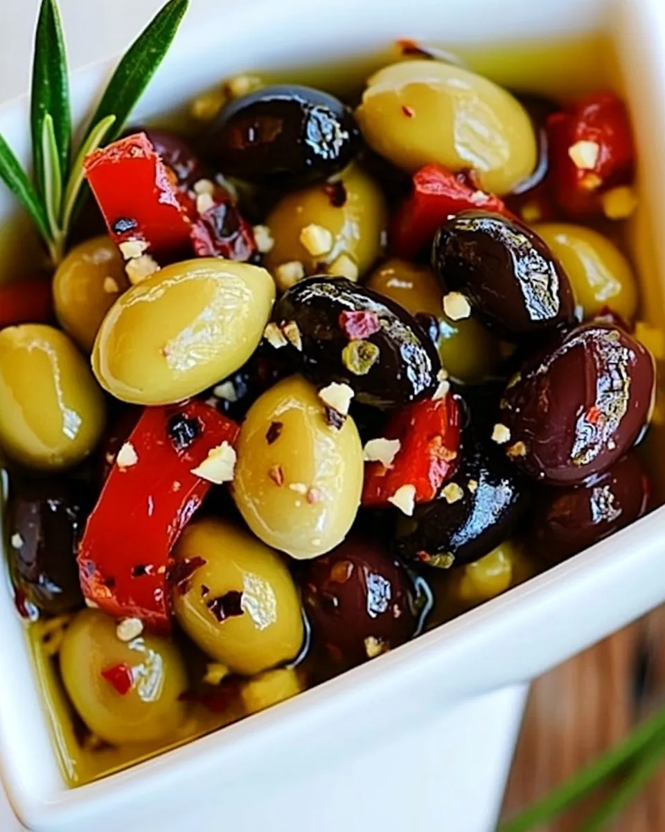 Delicious Gourmet Marinated Olives image