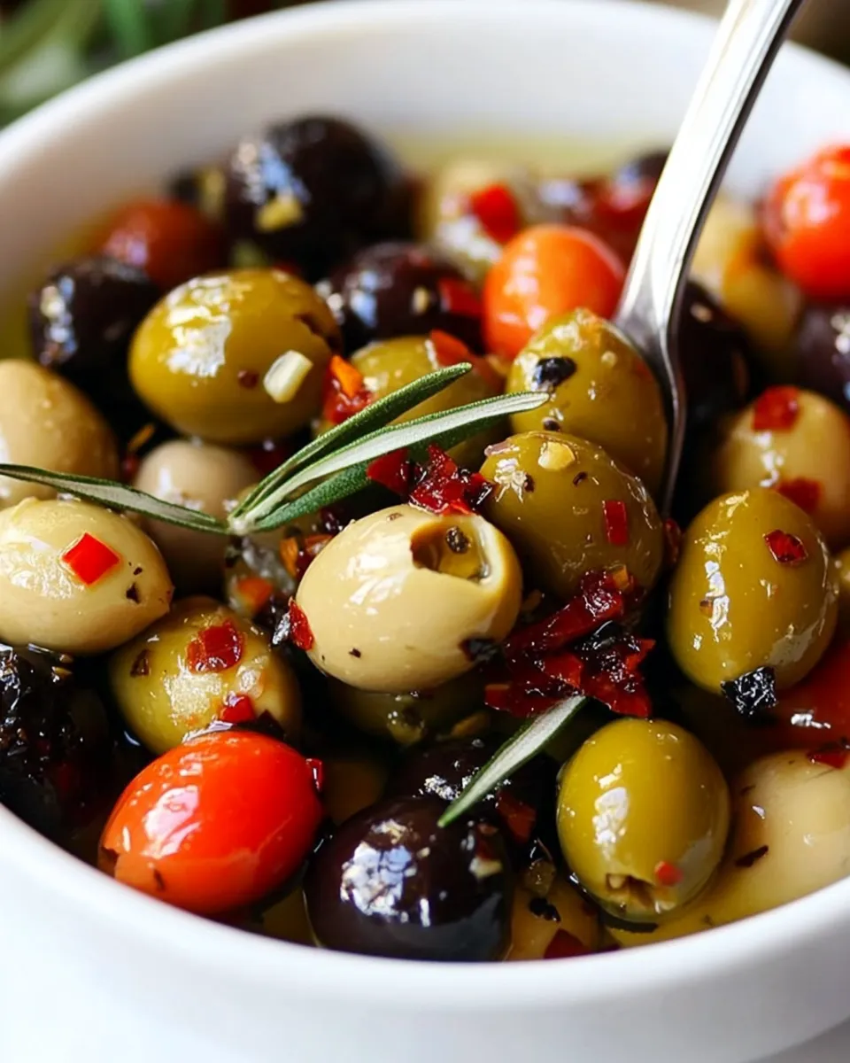 Easy Gourmet Marinated Olives recipe photo