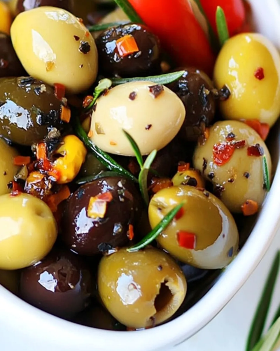 Savory Gourmet Marinated Olives dish photo