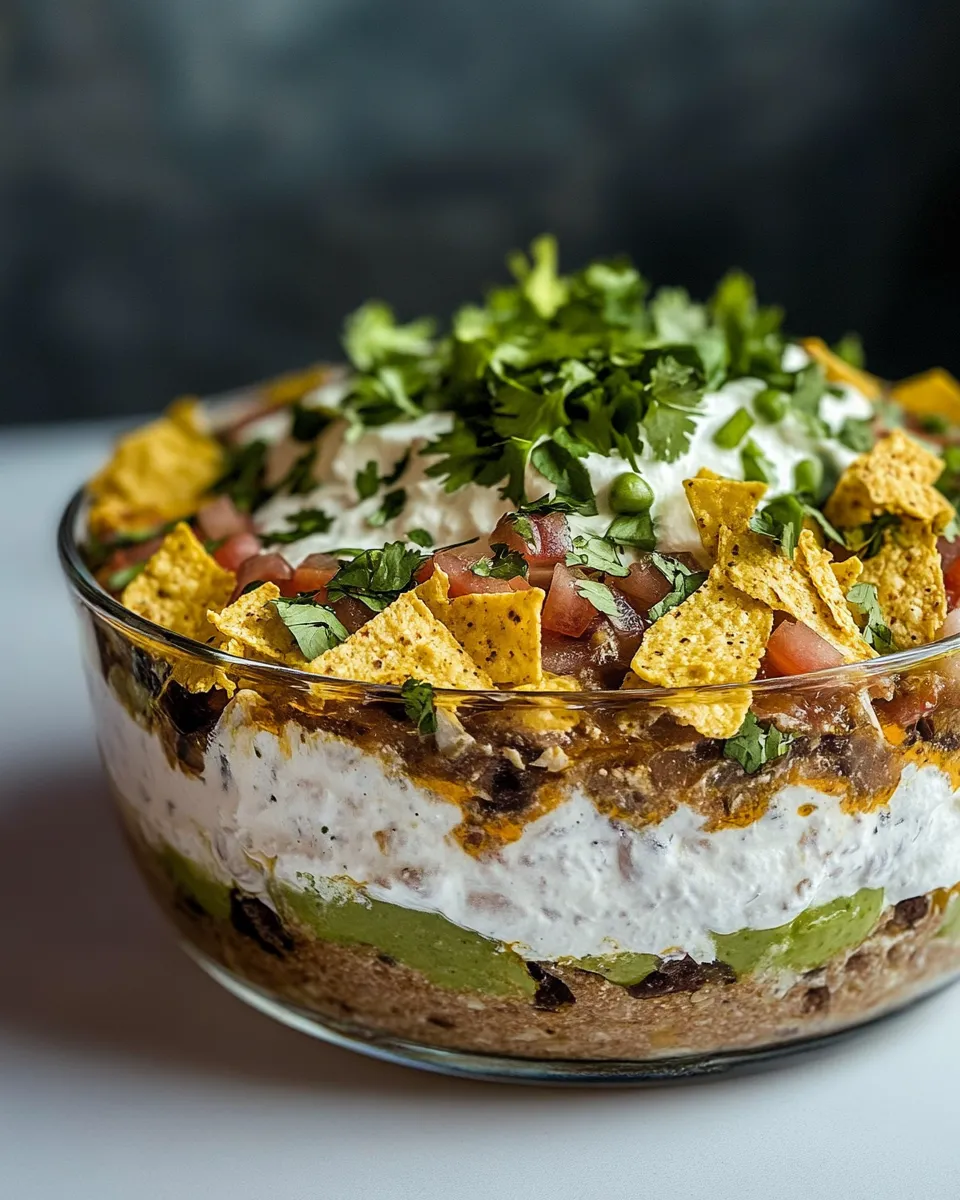 Quick Grannys 7 Layer Dip. shot