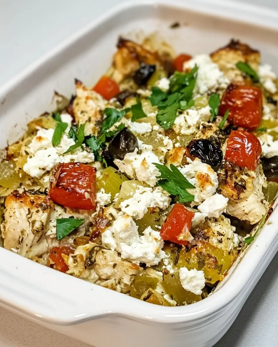 Healthy Greek Chicken Bake recipe photo